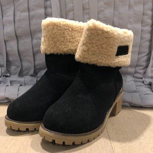 Skylar Fur Heel Boots - Spirited Jungle